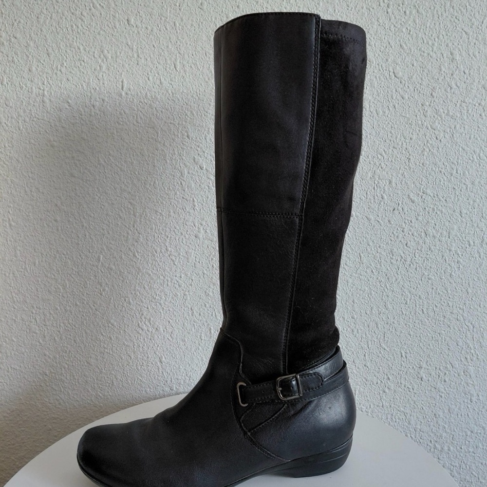 Dansko Francesca Milled Leather Knee High Riding Boot - Size 42
